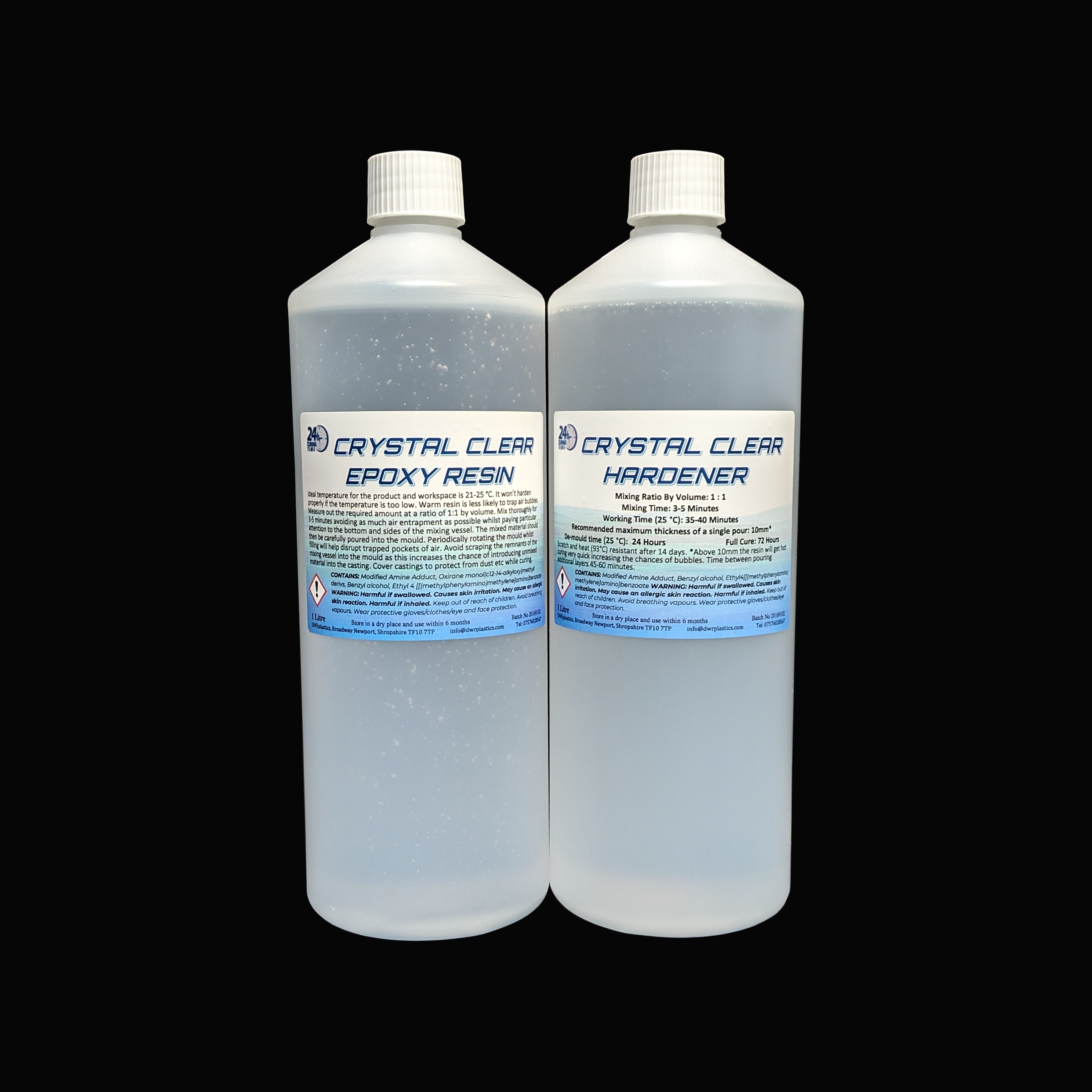 Crystal Clear Epoxy Resin 2 Litre Kit